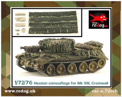 Redog 1:72 British Cromwell  Tank Hessian Camouflage and stowage kit.