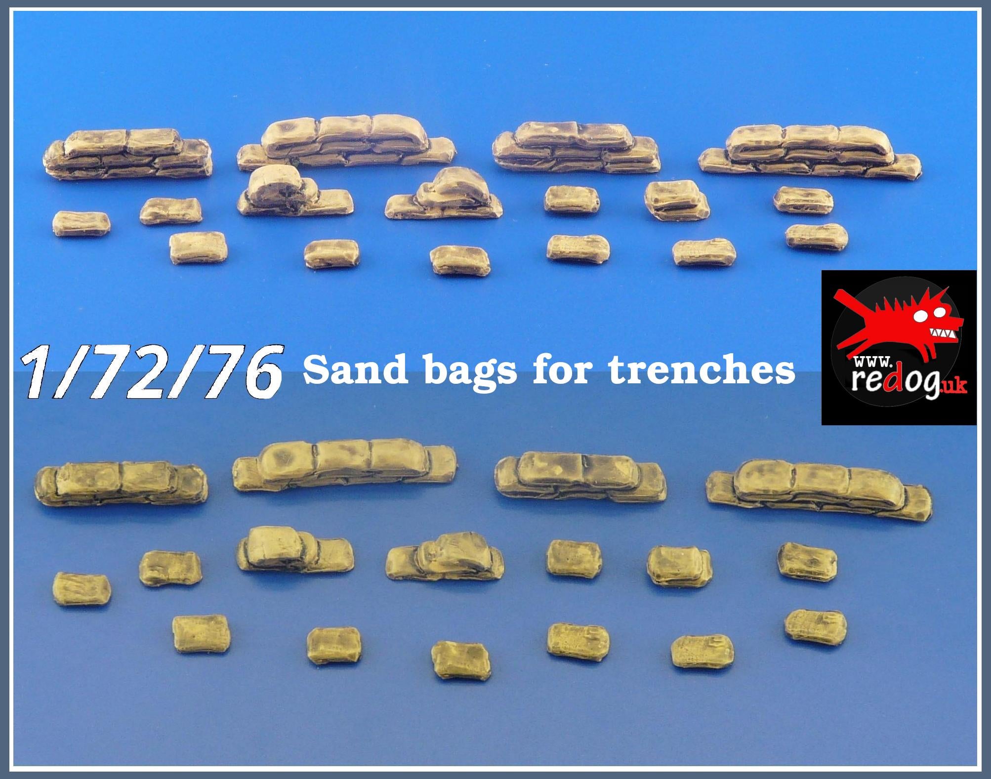 1/72 Sand Bags for Trenches Set   Scale Modelling / Diorama Accessories/72sb2