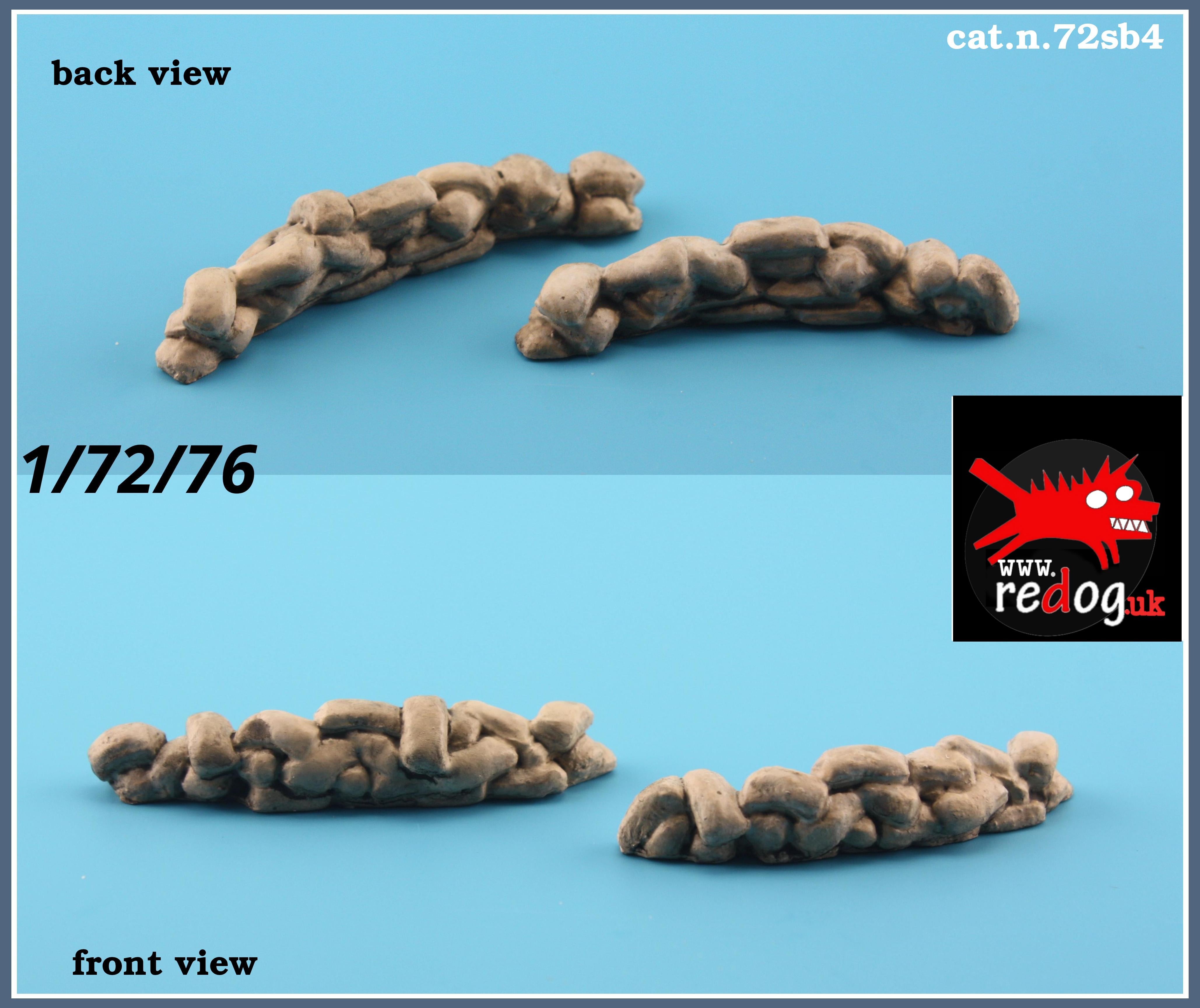 1/72 Sandbags for Trenches / scale modelling/diorama accessorises/72sb4
