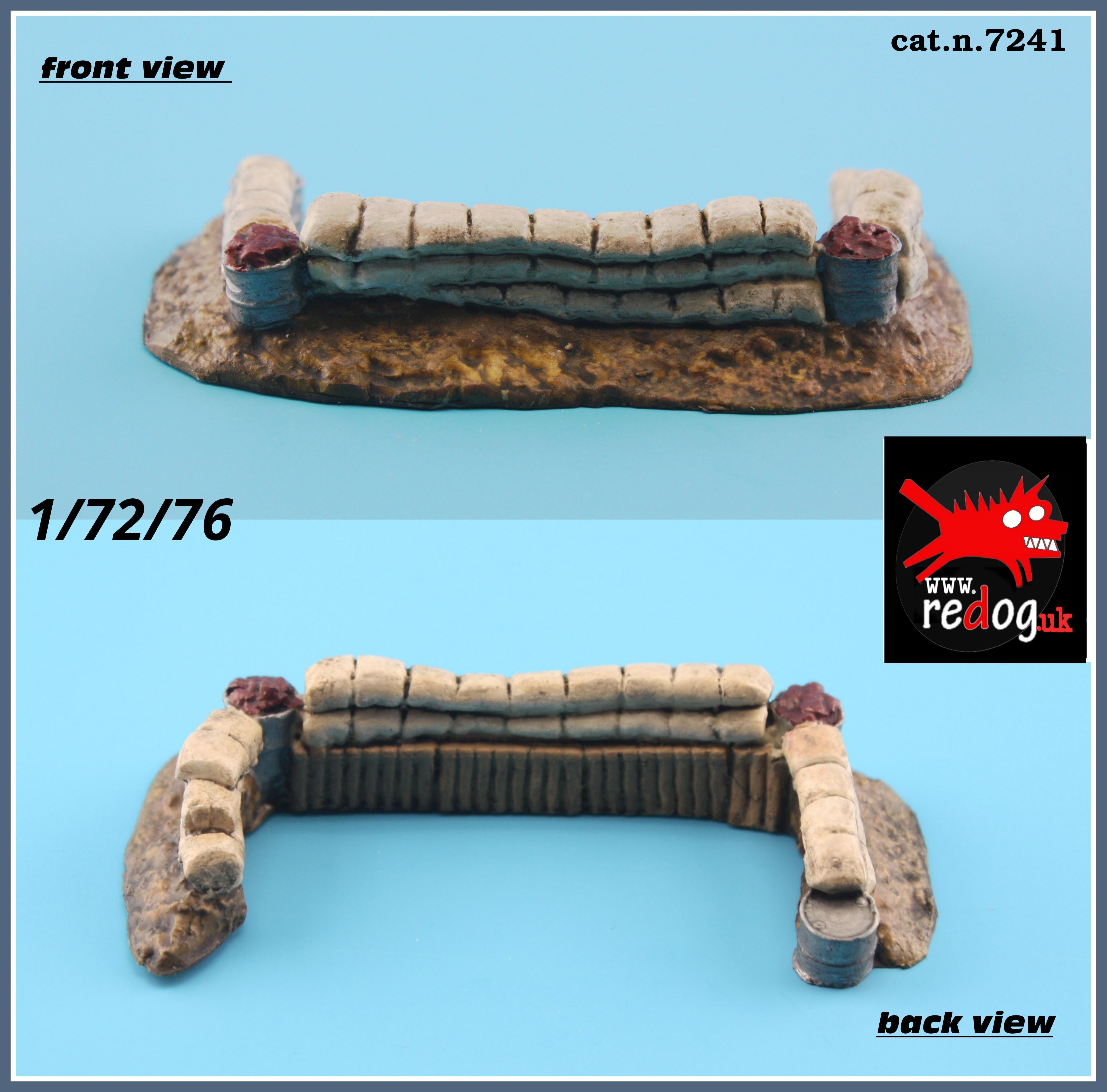 Redog 1/72 Fields Military Fortifications Scale Model Diorama Accessories /041