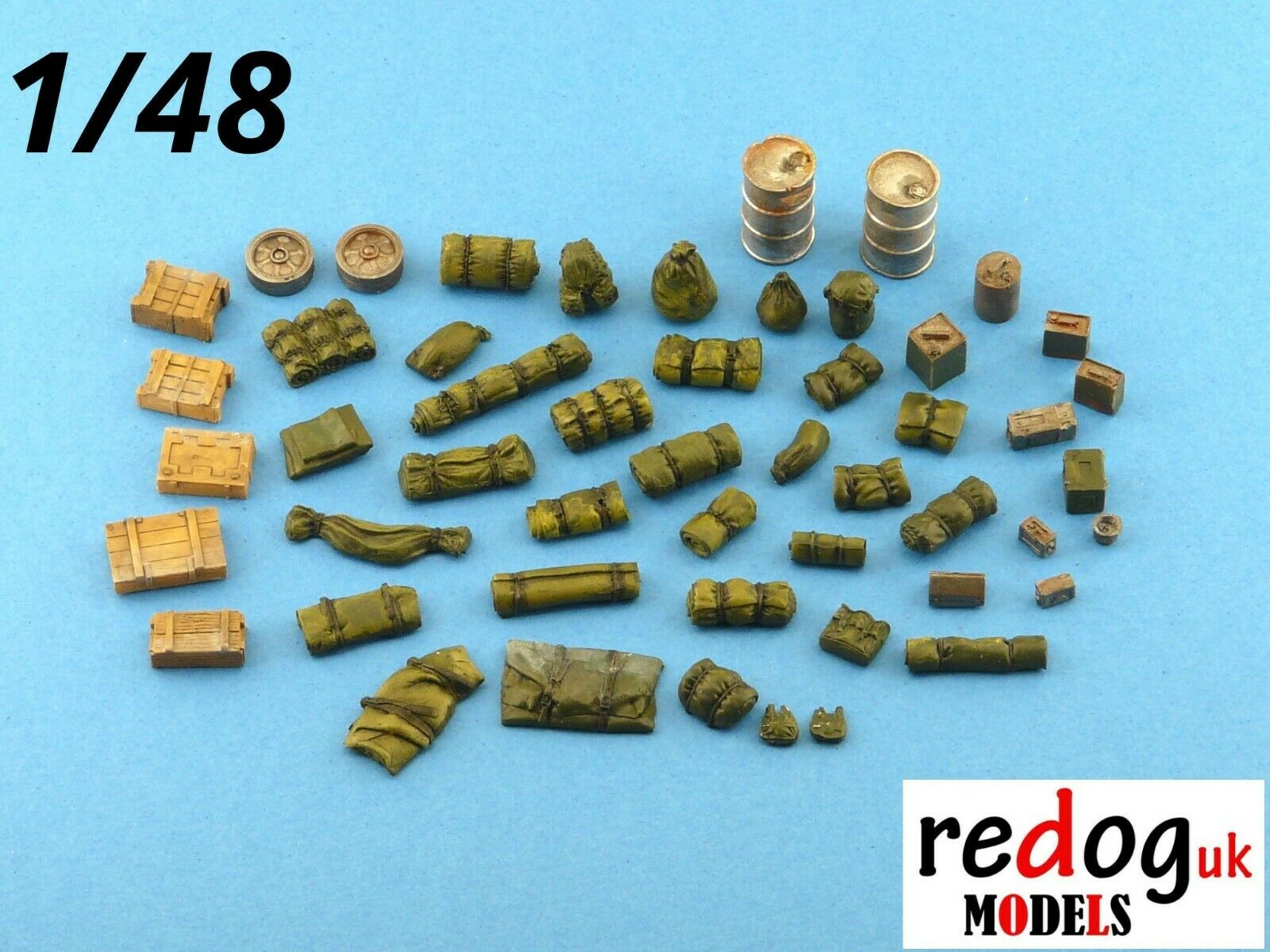 1:/48 Military Scale Modelling Resin Stowage Kit Diorama Accessories Kit 2 - redoguk