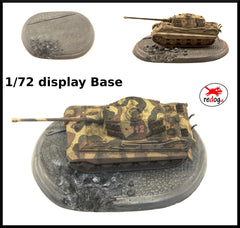 1:72 Smart Oval Diorama Display Base for Scale Model Tanks & Military Vehicles  D5