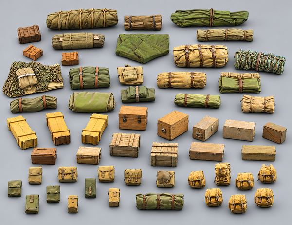 1:35 Stowage and Crates kits.