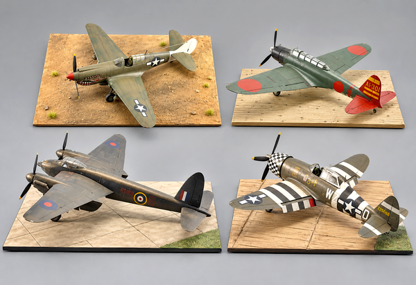 1:48 Airplanes Display Bases.