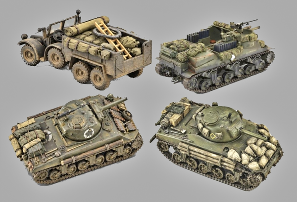1:72 Military Vehicle stowage sets.