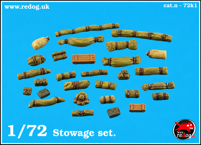 1:72 Redog - Military Scale Model Stowage Diorama Accessories Kit 1