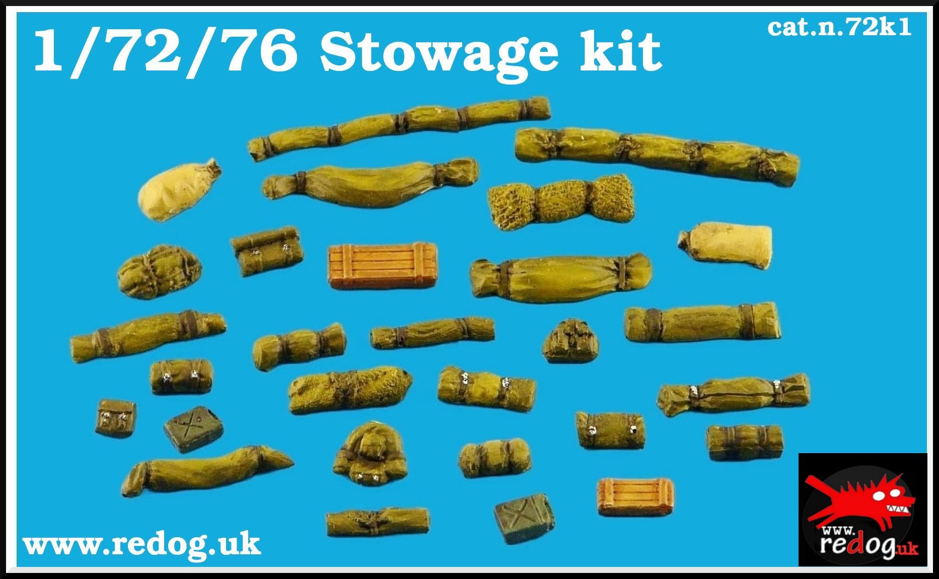 1:72 Military Scale Model Stowage Diorama Accessories Kit 1