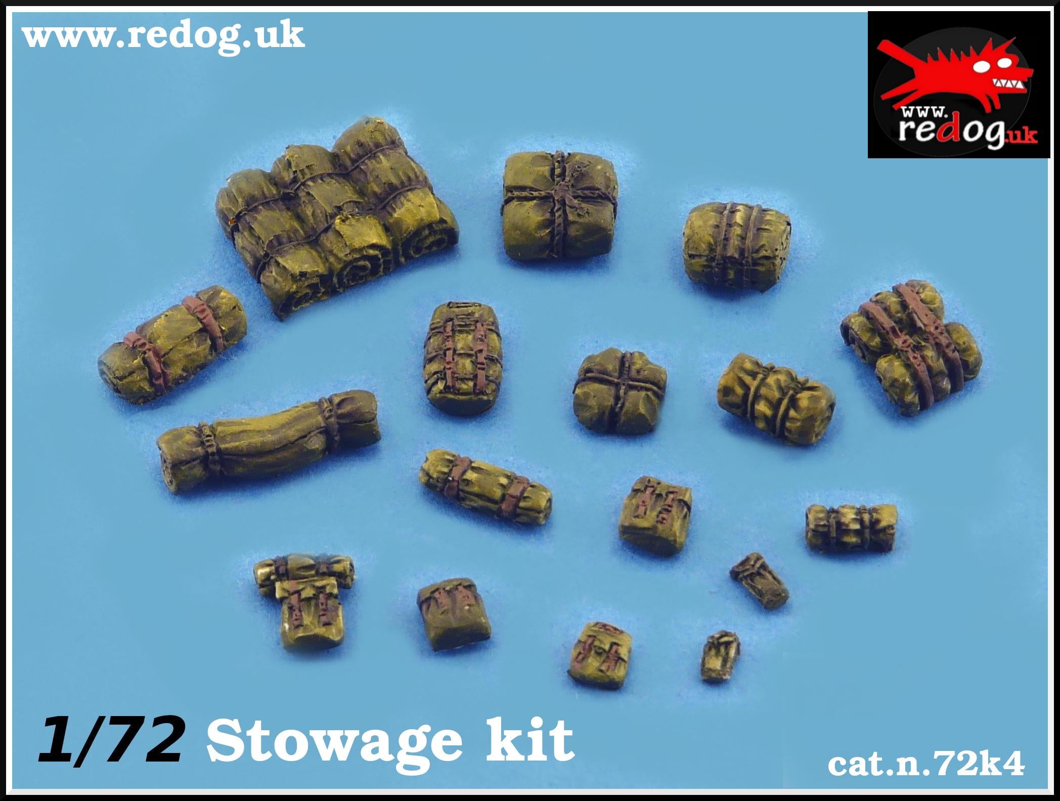 1:72 or 1:76 - Military Sacale Model Stowage Diorama Accessories Kit