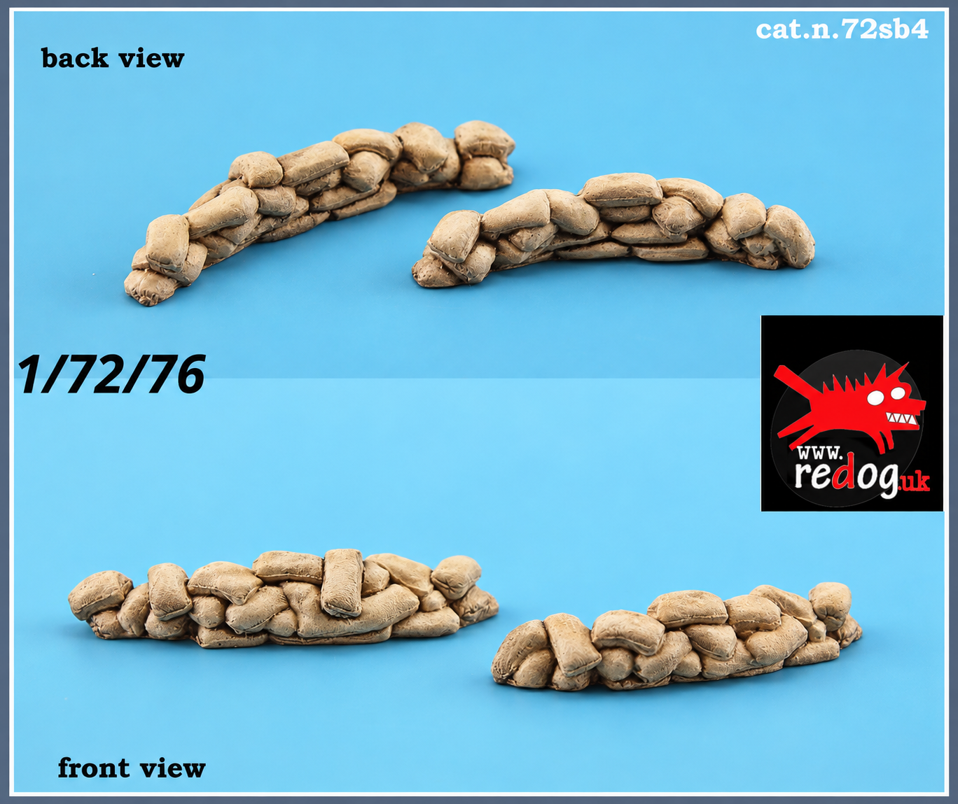 1:72 redog -  Sandbags for Trenches / scale modelling/diorama accessorises /sb4