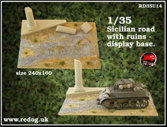 Redog 1/35 Dispaly base / diorama  - African road /u14
