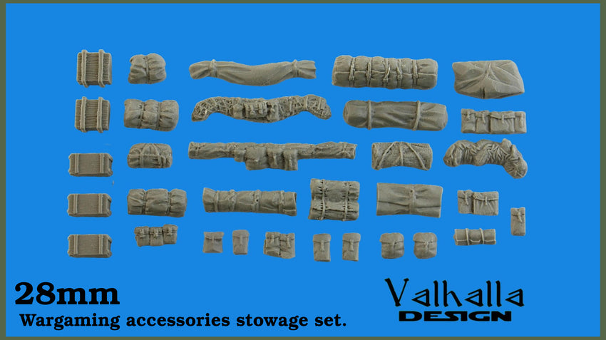 28mm Vehicle Stowage Set  WW2 Bolt Action / Tank War Games /28s