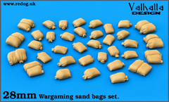 28mm Sand bags set for war games. - large.