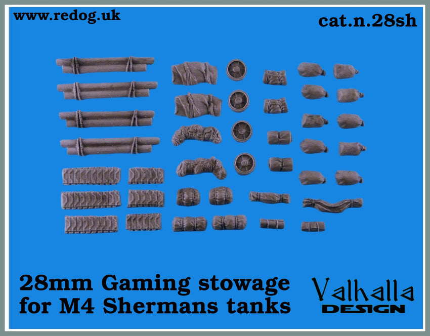 28mm Sherman Tanks Stowage WW2 Bolt Action/ War Games