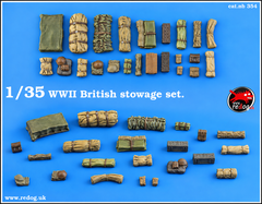 1:35 Redog WWII British army stowage set for model kits / 354