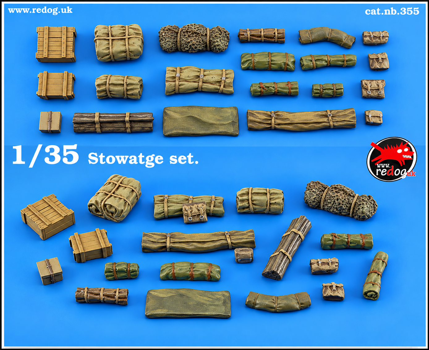 1:35 Redog - Scale Modelling Resin Stowage kit /  Diorama Accessories  /355