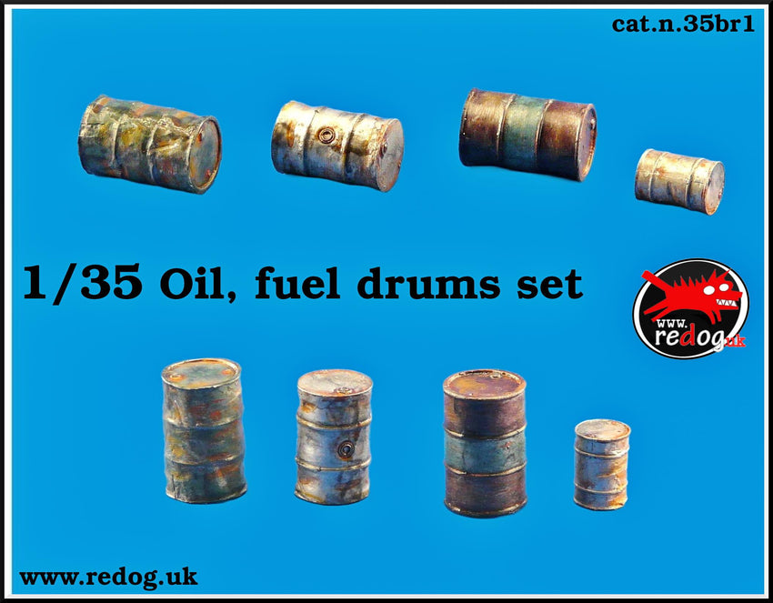 1/35 Oil and Fuel Barrels and Drums set /35BR1