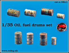 1/35 Oil and Fuel Barrels and Drums set /35BR1