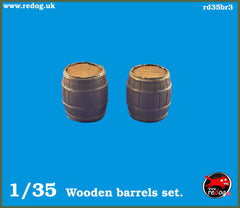 1/35  Wooden Barrels set of 2. / 35br4