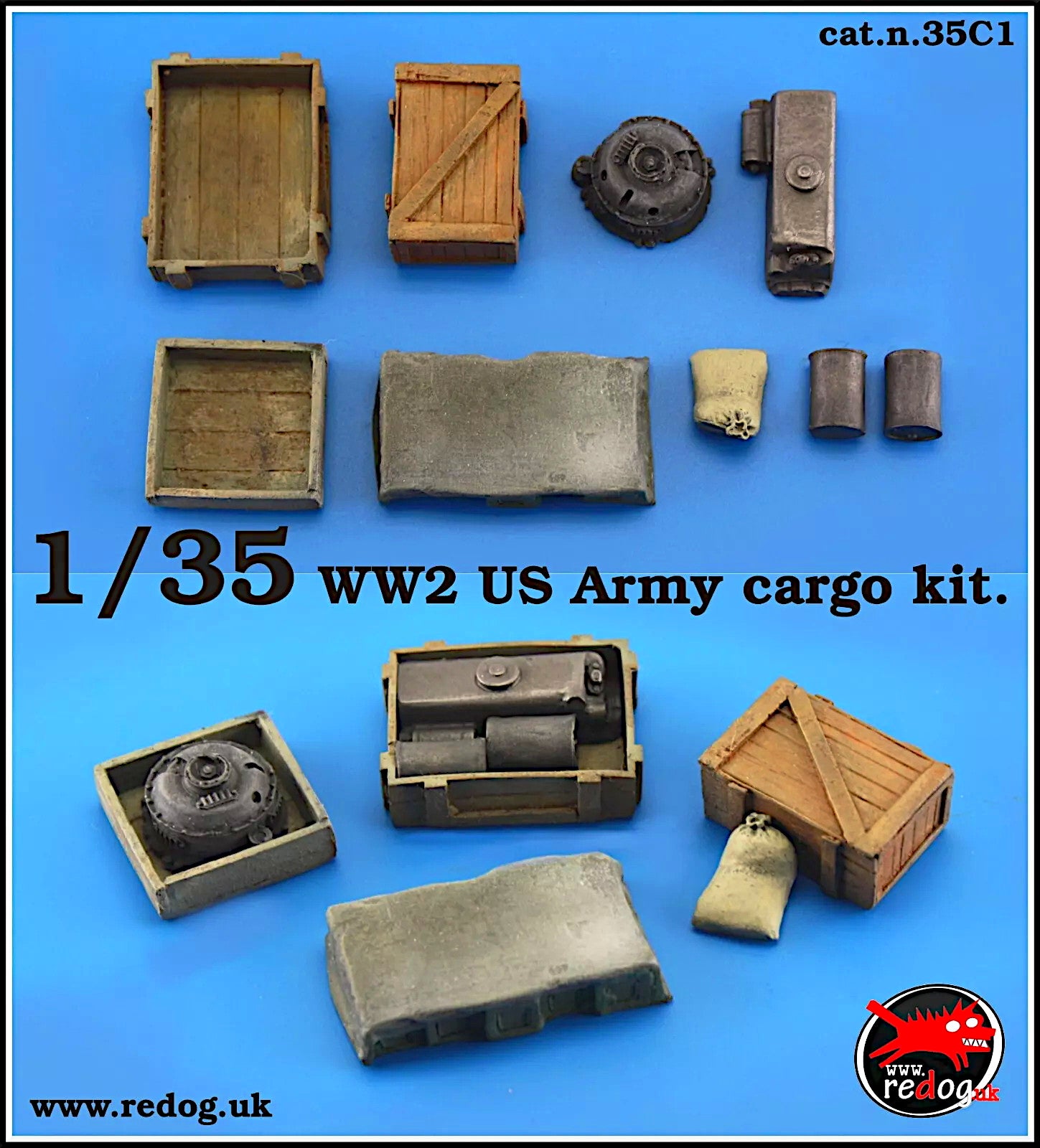 1/35 WWII US Army cargo set /35c1