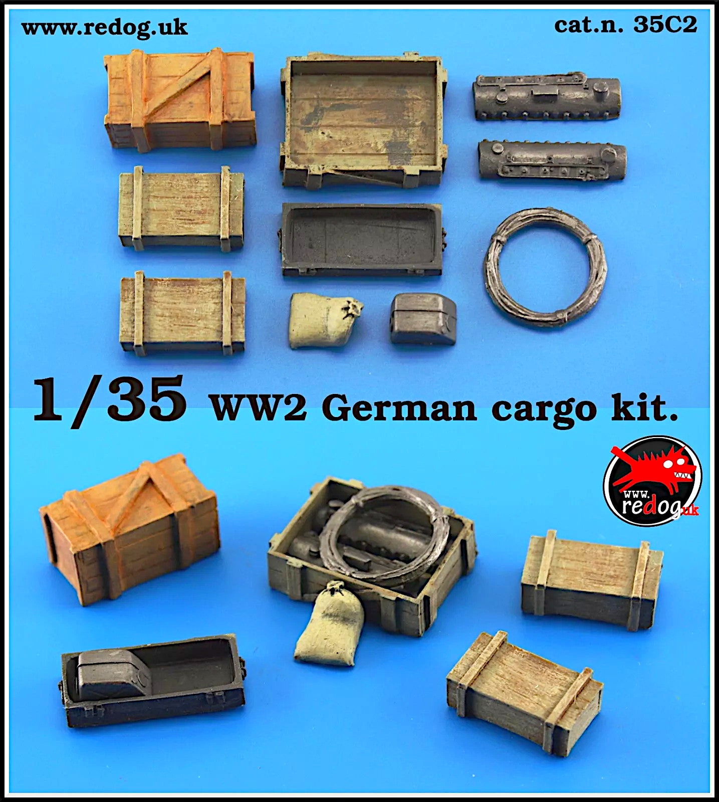 1/35 WWII German army cargo set - 35c2