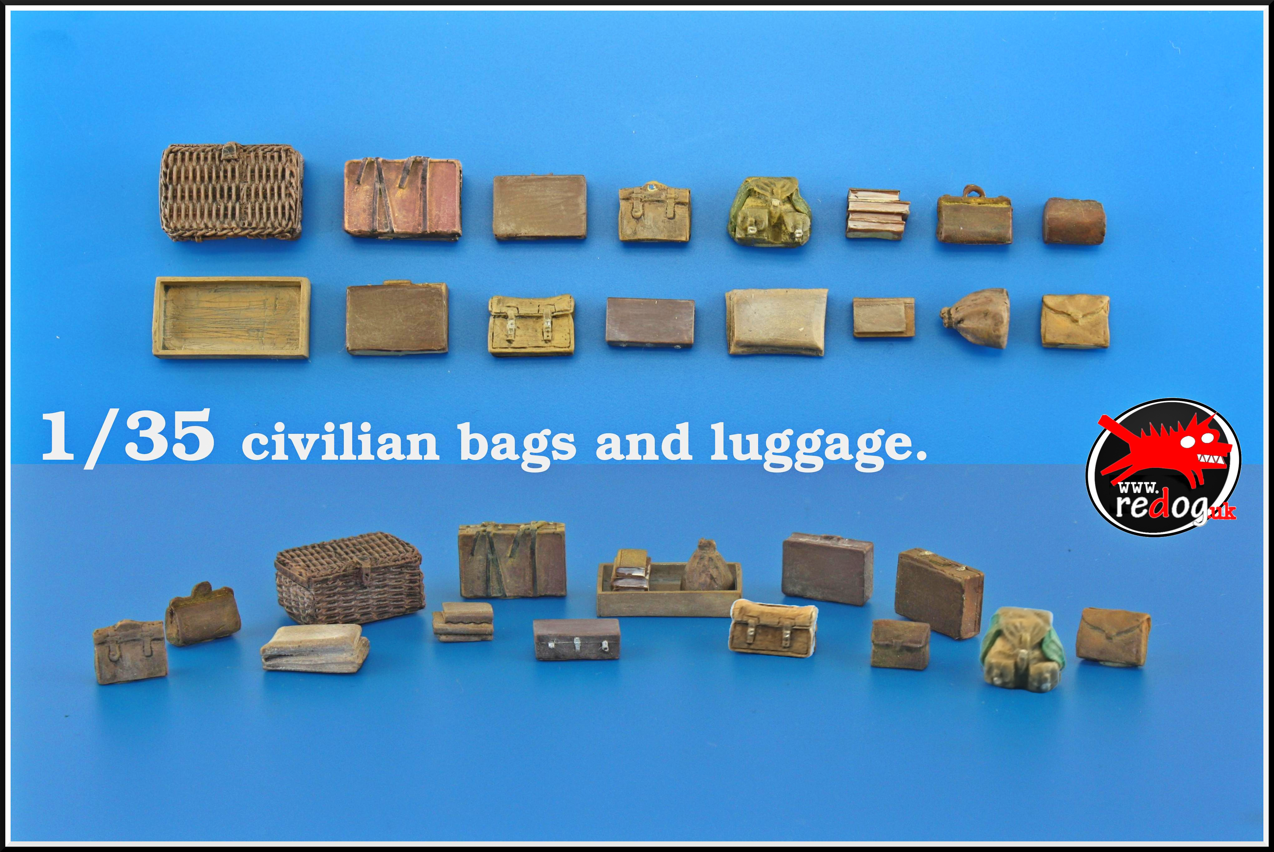 1/35  WWII Civilian Luggage / diorama accessories /35H1