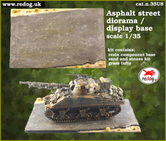 Redog 1/35  Display base / diorama for vehicle / tank model kit / U8