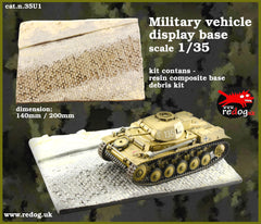 Redog 1/35  Dispay base /diorama for vehicle - tank model kit / u1