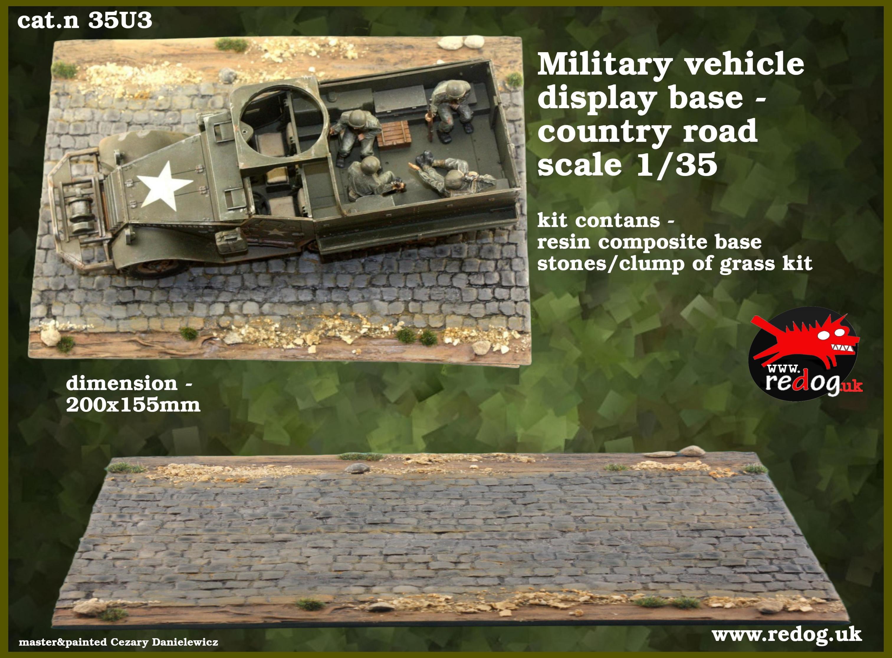 Redog 1/35 Display base / diorama for vehicle / tank model kit / u3