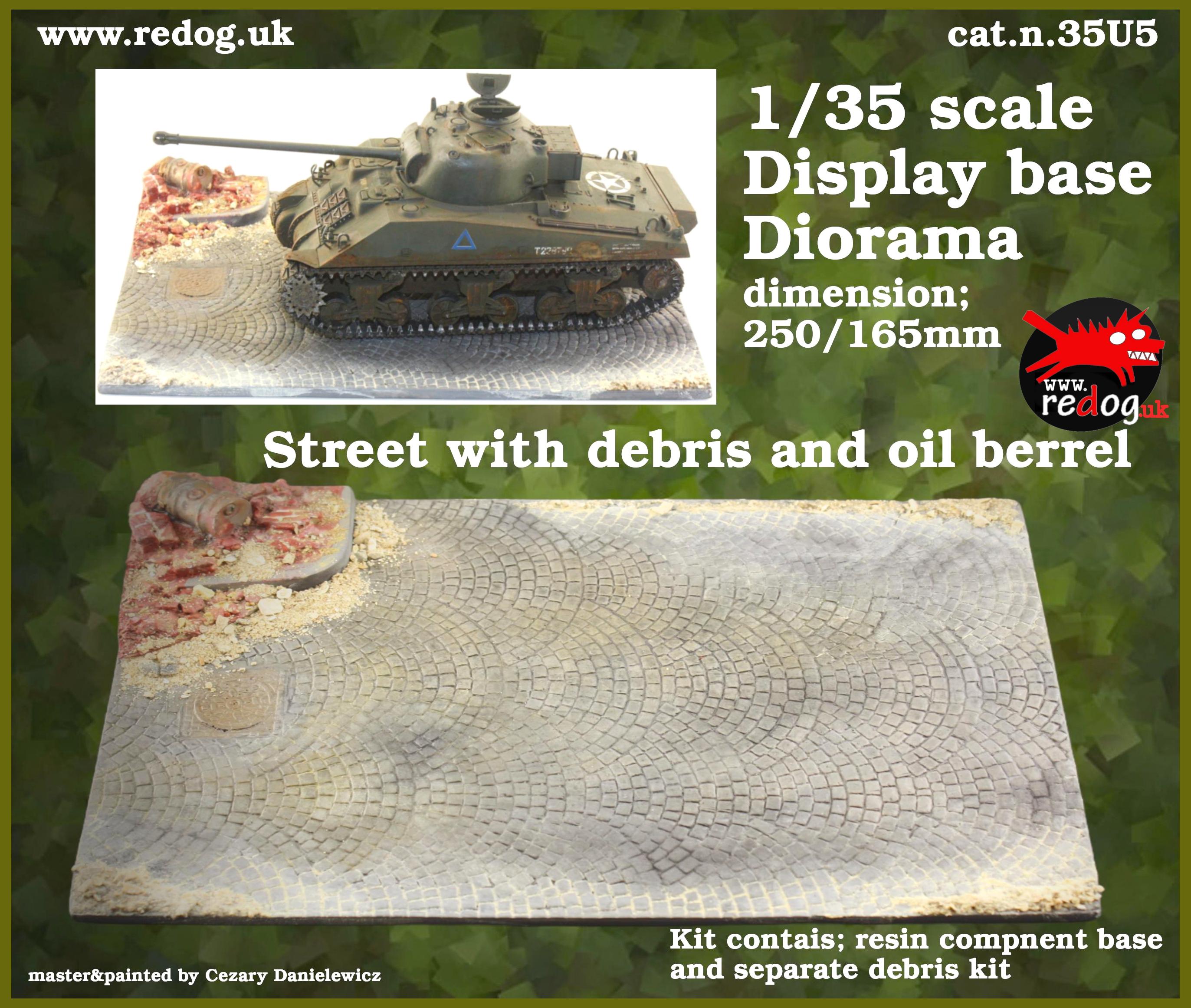 Redog 1/35 DispalyBase / diorama for vehicle / tank model kit  /u5