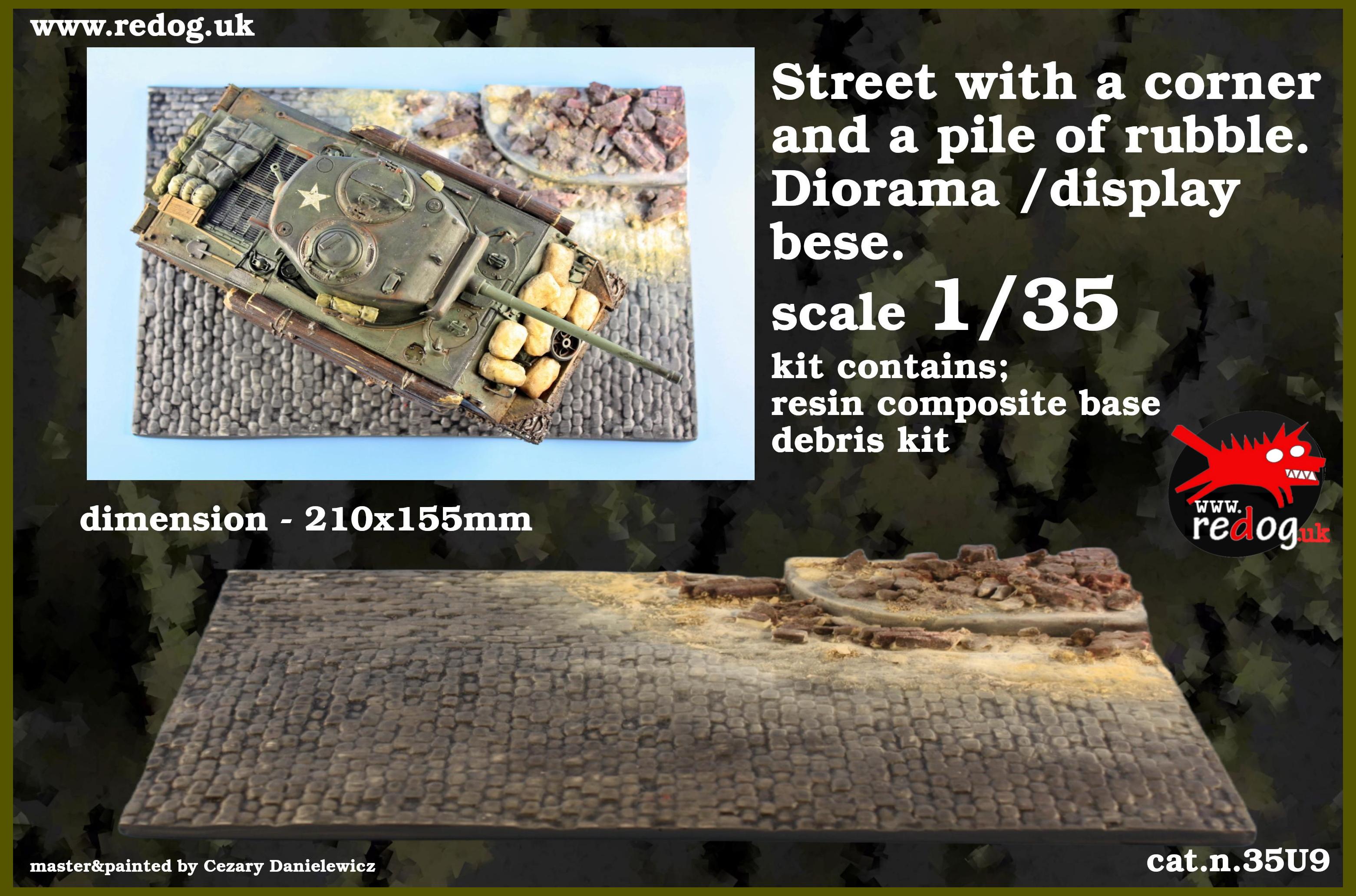 Redog 1/35 Military Scale Model Vehicle & Tank Display Diorama Base /u9