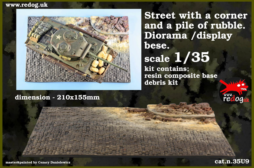 Redog 1/35 Military Scale Model Vehicle & Tank Display Diorama Base /u9