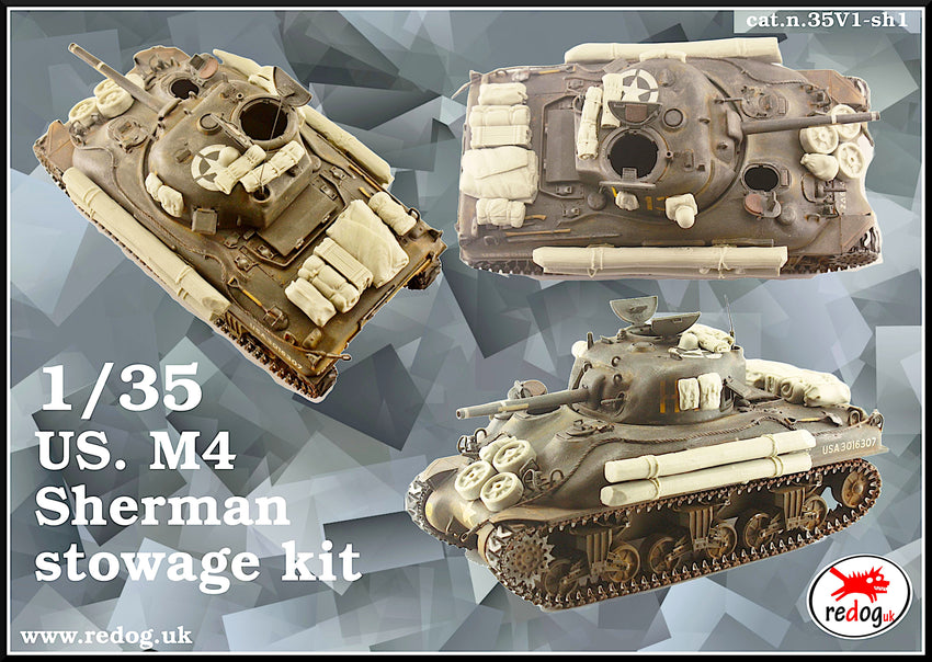 1:35 WWII M$ Sherman Tank Model Stowage Kit /35SH1
