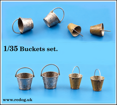 1/35 - Buckets set for  Scale Models /dioramas /BK2