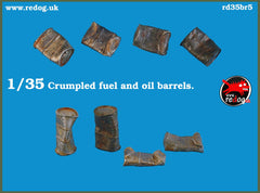1/35 Damaged Oil barrels - Scale Models  / Diorama Accessories 35BR5