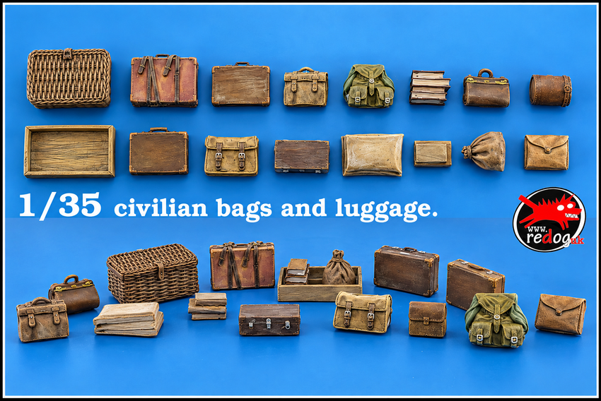 1:35 Redog -   WWII Civilian Luggage / diorama accessories /35H1