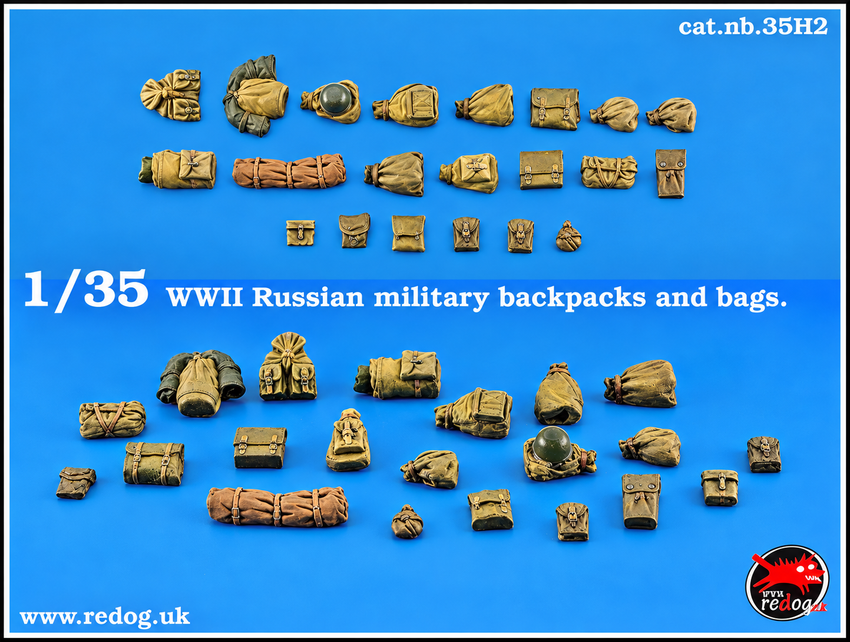 1:35 Redog -  WWII Red Army military bags / diorama accessories /35H2