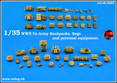 1:35 Redog - WWII US Army backpacks, and personal equipment / 35H3