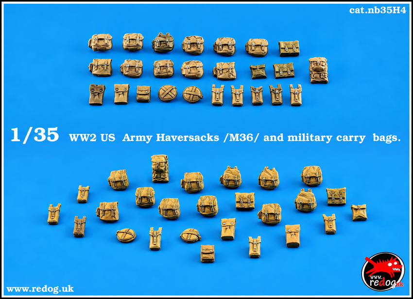 1:35 Redog - WWII US Army haversacks and bags /35H6
