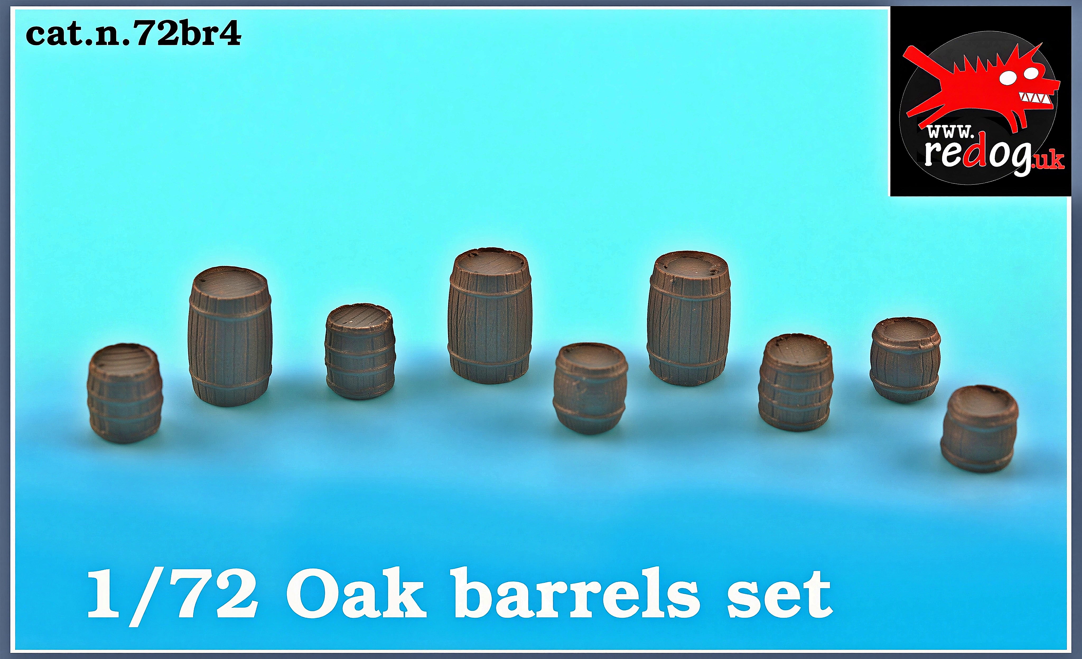 1/72 Barrels & Drums Set   Scale Modelling / Diorama Accessories /72BR4