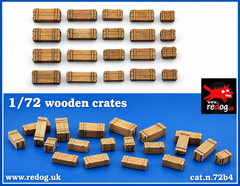 Redog 1:72 Wooden Military Crates Kit  /B4