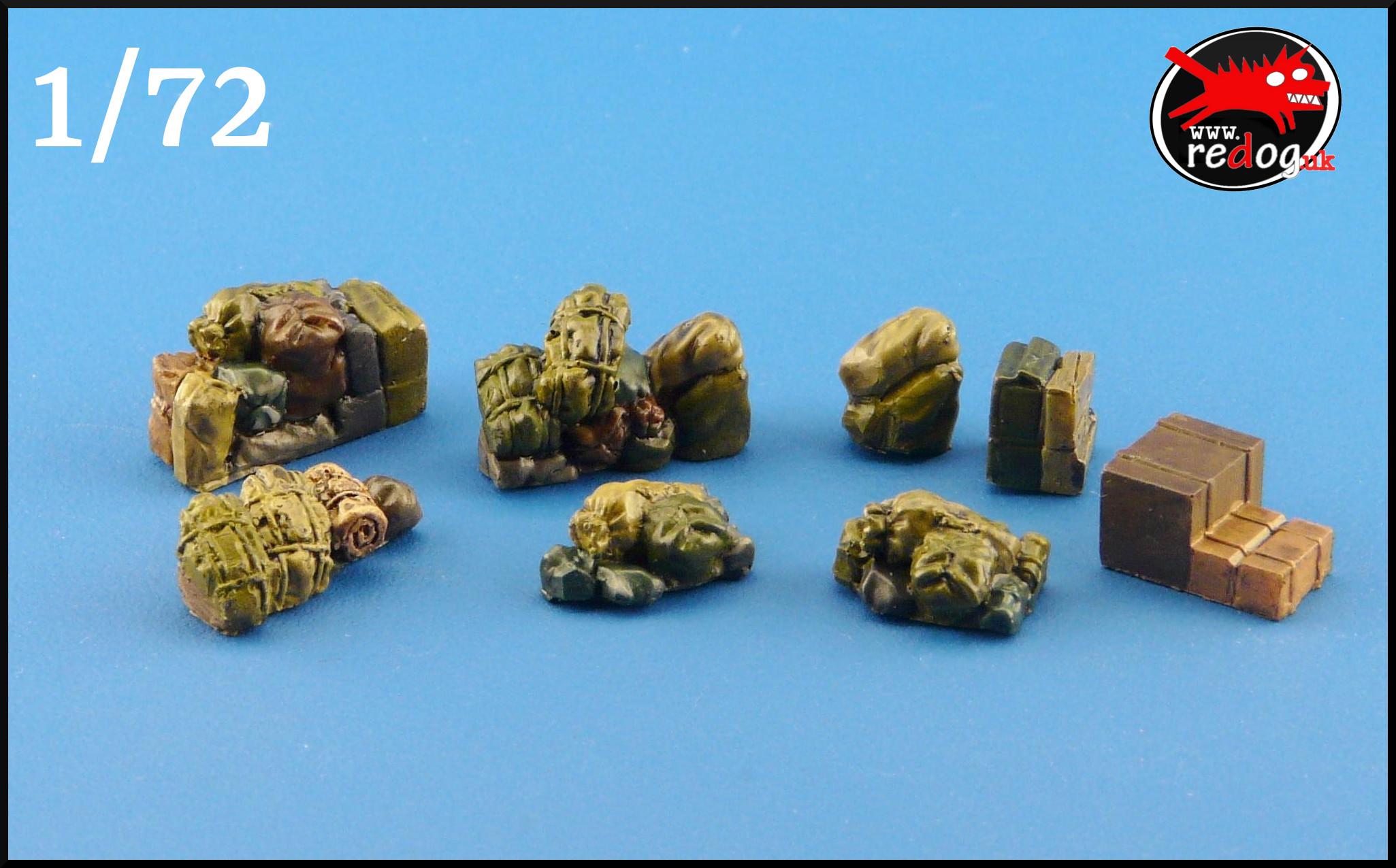 1:72 or 1:76  Military Sacale Model Stowage Vehicle Cargo Storage Kit Accessories