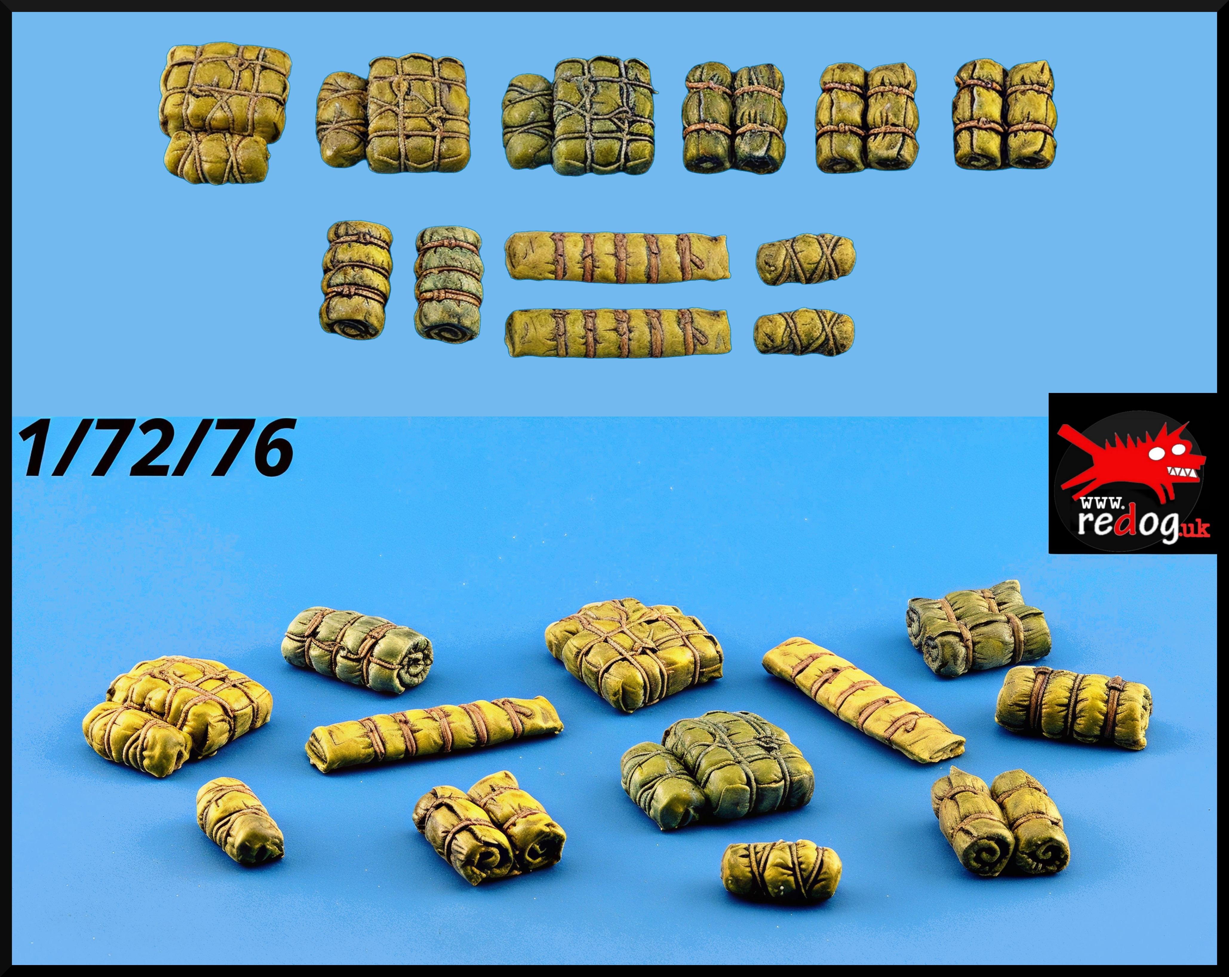 1/72 Cargo/Tents, Rolls set - Scale Modelling  /Diorama Accessories/72c6