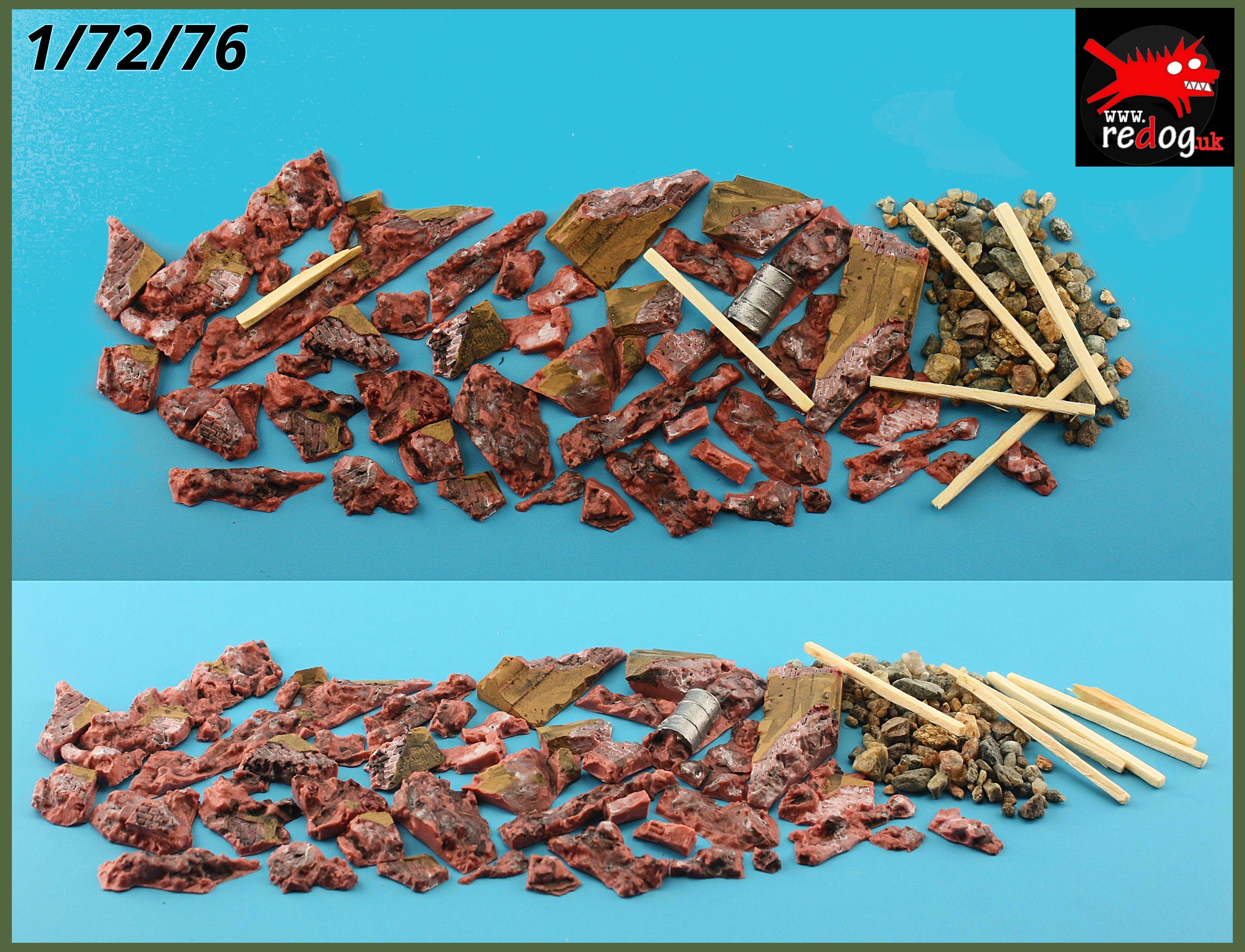 Redog 1:72 Rubble - Debris Pile /rpb