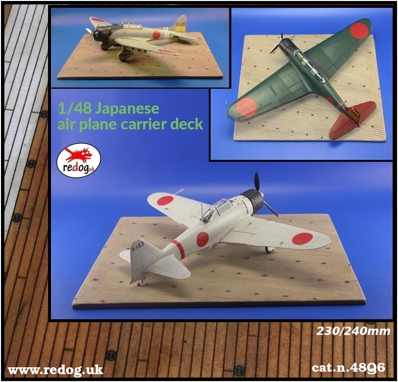 Redog 1/48 Japanese Carrier Deck Scale Model Display Base.