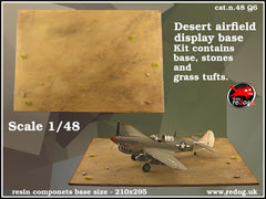 Redog 1/48 Air plane model kit display base - desert filed