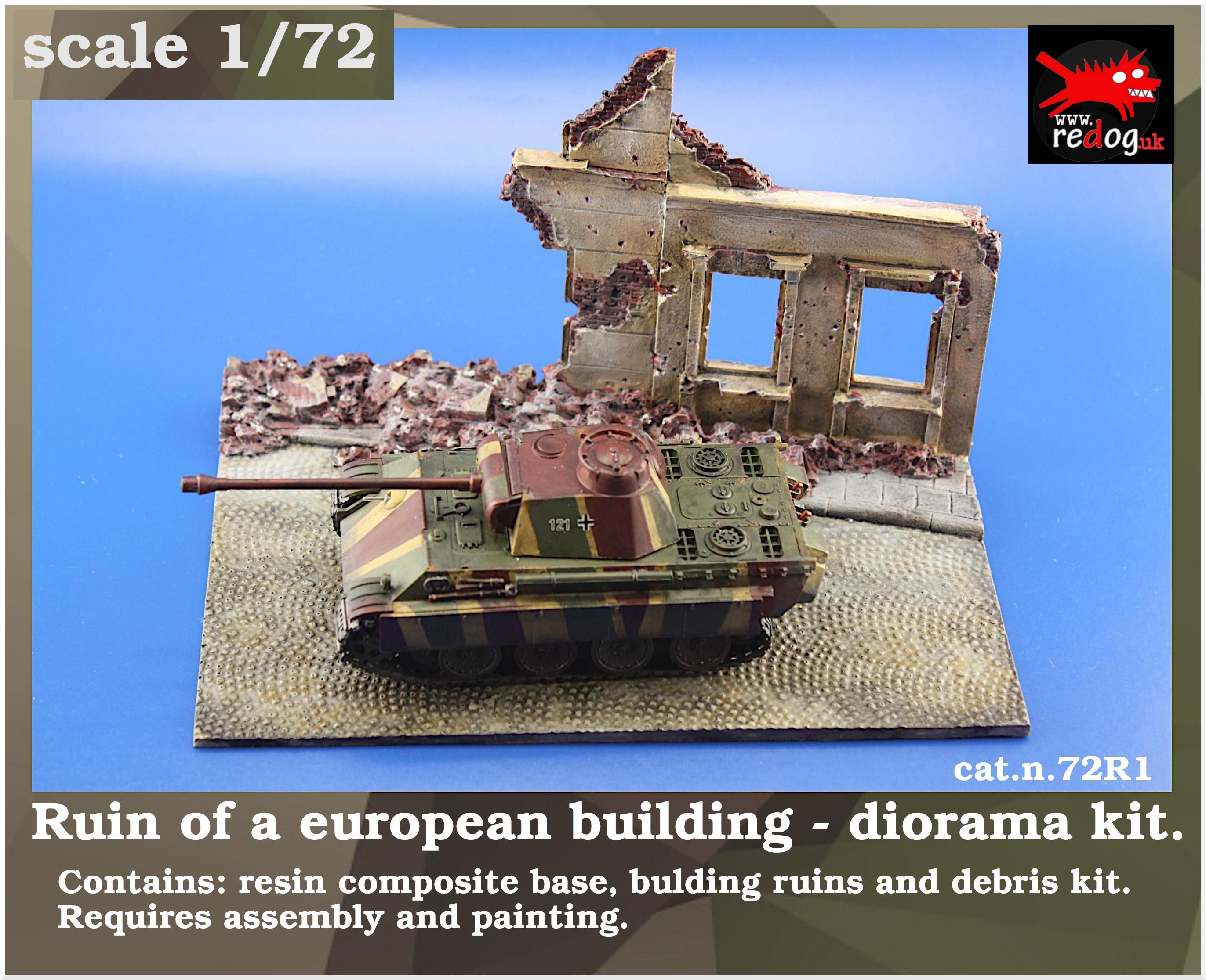 1/72   Diorama /  Display Base for Scale Model  Vehicles - r1