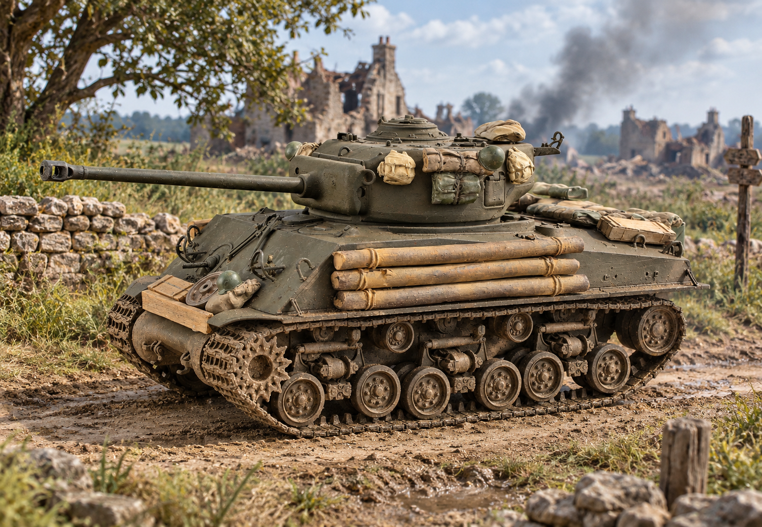 1:35 Redog - M4 Sherman Tank Model kit - Stowage -  Fury Style /v0