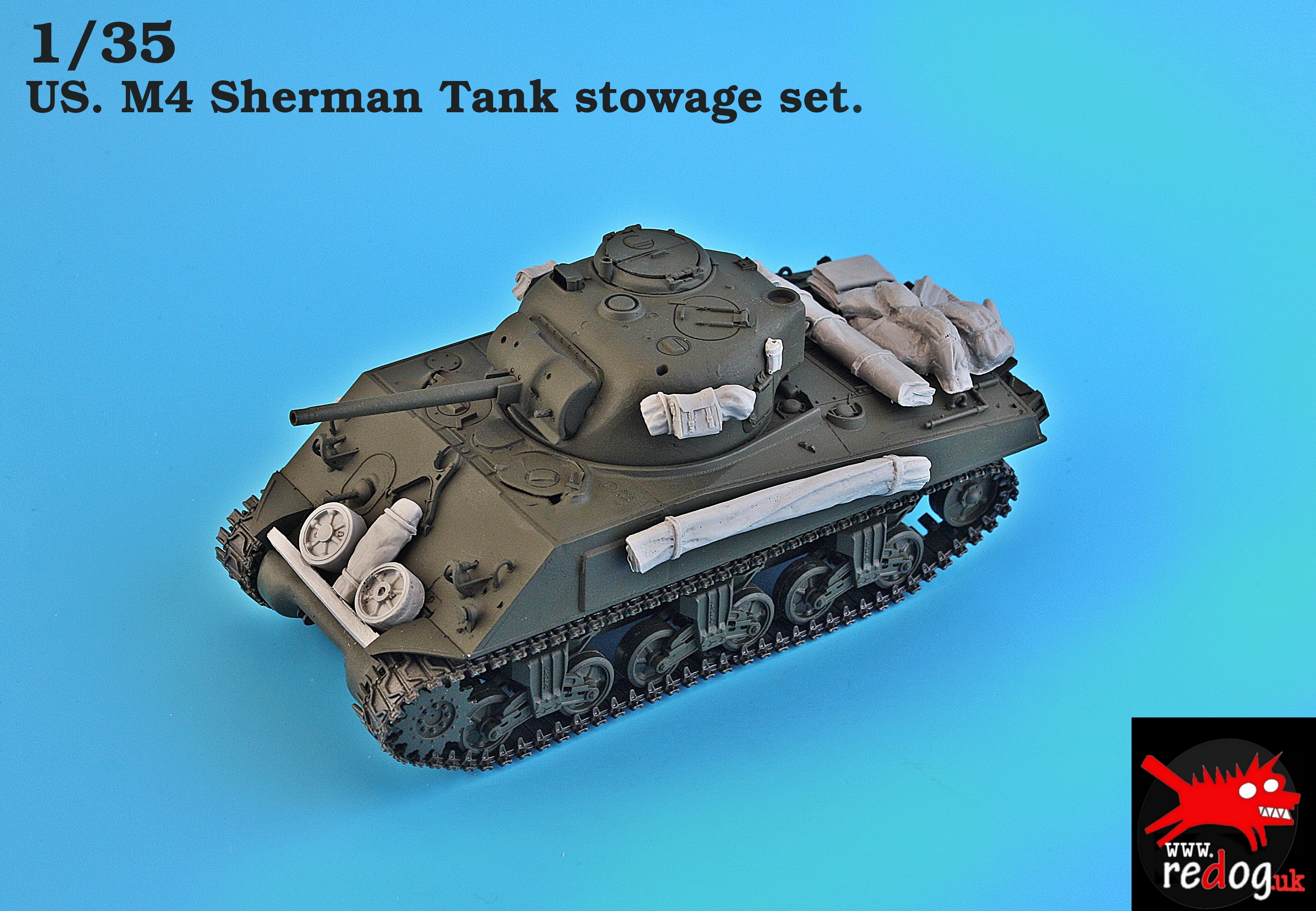 ﻿Redog 1/35 US M4 Sherman tank stowage kit - v13