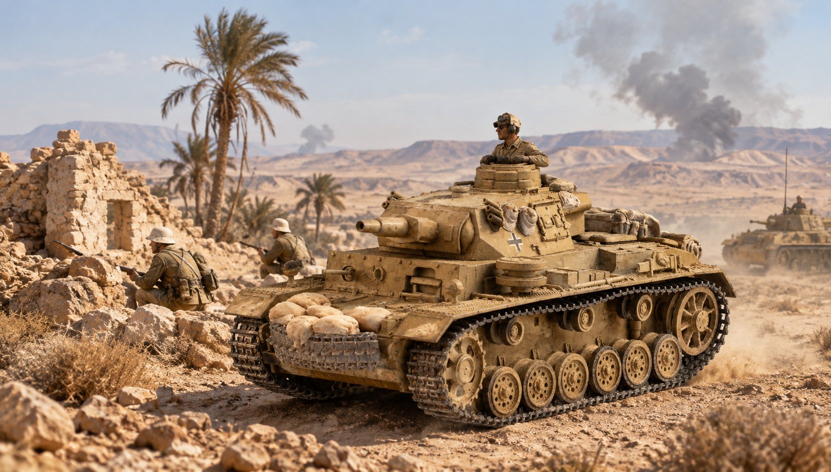 1/35 Redog German  Panzer III or IV  -  Africa corps stowage set.