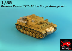 1/35 Redog German  Panzer III or IV  -  Africa corps stowage set.